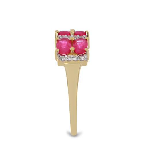 BUY 14K GOLD  STYLISH NATURAL RUBELLITE GEMSTONE  RING